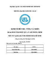 PHÂN TÍCH HIỆU QUẢ CỦA HỆ THỐNG BỆNH VIỆN TƯ TẠI ĐỊA BÀN THÀNH PHỐ HỒ CHÍ MINH
