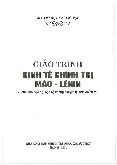 Giáo trình môn Kinh tế chính trị Mác - Lênin | Trường Đại học Kinh tế kỹ thuật công nghiệp
