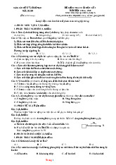 Đề Kiểm Tra Học Kỳ 1 KHTN 6 Sở GD Bắc Ninh 2024-2025 Có Đáp Án