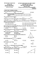 Đề tuyển sinh lớp 10 môn Toán năm 2025 – 2026 sở GD&ĐT Quảng Trị