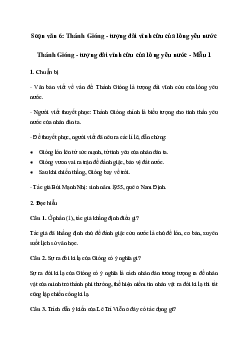Soạn bài Thánh Gióng tượng đài vĩnh cửu của lòng yêu nước - Cánh Diều 6