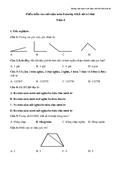 Bài tập cuối tuần Toán lớp 4 Kết nối tri thức - Tuần 4 (Nâng cao)