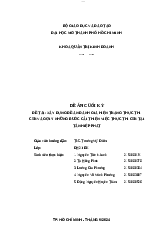 Tiểu luận Xây dựng đề án đánh giá hiện trạng thực thi CSR và gợi ý bước cải thiện thực thi CSR tại Tân Hiệp Phát - Trách nhiệm xã hội của doanh nghiệp | Đại học Mở Thành phố Hồ Chí Minh