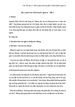 TOP 10 mẫu Dàn ý phân tích tác phẩm Chiếc thuyền ngoài xa chi tiết nhất | Văn mẫu 12