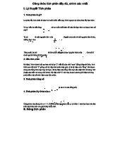 Công Thức Tích Phân Đầy Đủ - Lý Thuyết và Ứng Dụng (Tích phân)