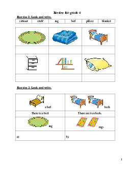 Đề cương ôn tập học kì 1 môn Tiếng Anh 4 | Global Succuss
