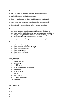 Bài tập ôn tập học phần Tiếng anh cơ bản