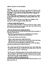 Seminar môn Luật môi trường | Trường Đại học Kinh doanh và Công nghệ Hà Nội