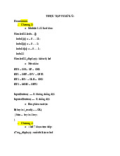Ôn tập Thực Tập Môn Vi xử lý 1 | Đại học Sư phạm Kỹ thuật Thành phố Hồ Chí Minh