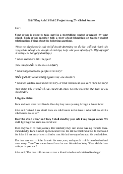 Giải Tiếng Anh 11 Unit 2: Project