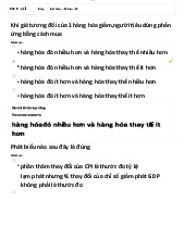 Bài tập trắc nghiệm chương 11 ( có đáp án ) | Môn kinh tế vĩ mô