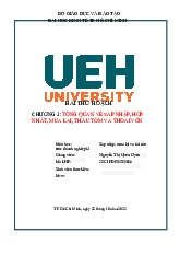 Bài thu hoạch Chương 1: tổng quan về sáp nhập, hợp nhất, mua lại, thâu tóm và thoái vốn môn Sáp nhập, mua lại và tái cấu trúc doanh nghiệp  | Trường Đại học Kinh tế Thành phố Hồ Chí Minh