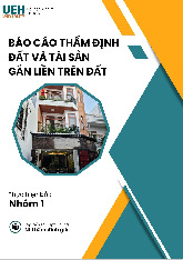 Báo cáo Thẩm Định Giá tại TP. HCM môn Thẩm định dự án đầu tư | Trường Đại học ngân hàng Thành phố Hồ Chí Minh