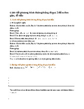 Cách viết phương trình đường thẳng đi qua 2 điểm đơn giản, dễ hiểu