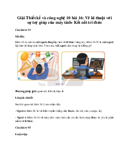 Thiết kế và công nghệ 10 bài 16: Vẽ kĩ thuật với sự trợ giúp của máy tính KNTT