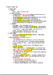 Lý thuyết các chương môn Dẫn luận ngôn ngữ | Đại Học Hà Nội