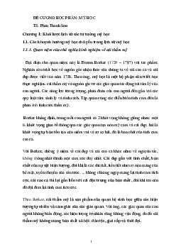 Đề cương học phần Mỹ học | Đại học Mỹ thuật Công nghiệp