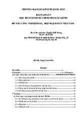 Công nghiệp hoá hiện đại hoá - Kinh tế Chính trị Mác-Lê Nin (KTCT01) | Đại học kinh tế quốc dân NEU