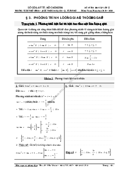 Phương trình lượng giác thường gặp – Lê Văn Đoàn