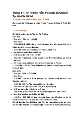 Thông tin liên hệ bảo hiểm thất nghiệp Quận 8 Tp. Hồ Chí Minh?