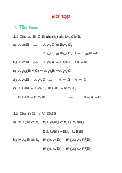 Bài tập - Giải tích 1| Trường đại học Bách Khoa, Đại học Đà Nẵng