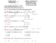 TOP 10 đề thi học kỳ 1 môn Toán lớp 8 năm học 2024 - 2025 | Bộ sách Chân trời sáng tạo