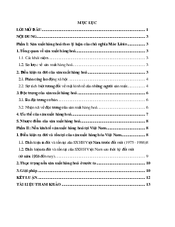 Sơ lược về lịch sử ra đời và phát triển của sản xuất hàng hóa | Đại học Bách Khoa Hà Nội