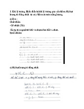 Tài liệu Khí lý tưởng môn Vật lý thống kê | Trường Đại học Bách Khoa Hà Nội