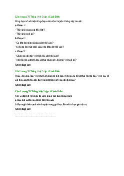 Giải SGK môn Tiếng việt 2 - Bài 8: Kể chuyện đã học: Những cây sen đá (3) |  Cánh Diều