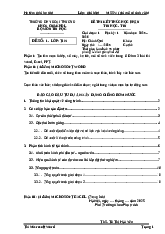 Đề thi kết thúc học phần Bộ môn tin học