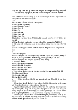 Giải bài tập SBT Địa lý 10 bài 10: Thực hành nhận xét về sự phân bố các vành đai động đất, núi lửa và các vùng núi trẻ trên bản đồ