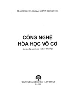 Ebook Công nghệ hóa học vô cơ Phần 1 | Môn Hóa vô cơ 1 - Đại học Sư phạm Kỹ thuật Thành phố Hồ Chí Minh