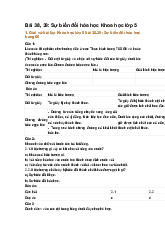 Bài 38, 39: Sự biến đổi hóa học Khoa học lớp 5