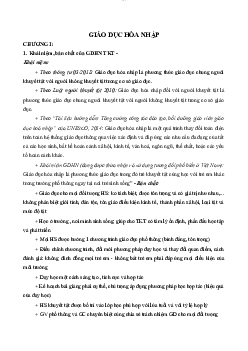 Khái niệm về giáo dục hòa nhập | Đại học Sư Phạm Hà Nội