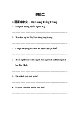Bài kiểm tra sau bài 6 khóa sơ cấp 1- Trường Đại học Ngoại ngữ- Đại học Quốc gia Hà Nội