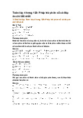 Toán lớp 4 trang 129: Phép trừ phân số có đáp án chi tiết nhất