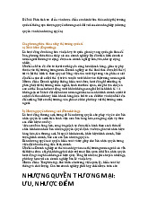 [TÀI LIỆU] Phân tích ưu tiên và nhược điểm của hình thức dữ liệu thị trường quốc tế | Trường Đại học Hồng Đức