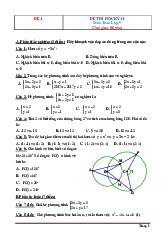25 Đề Thi Học Kỳ 2 Môn Toán 9 Có Đáp Án