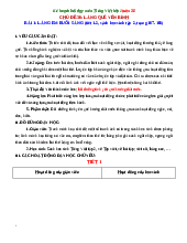 Kế hoạch bài dạy môn Tiếng Việt lớp 1 - Chủ đề 30: Làng quê yên bình