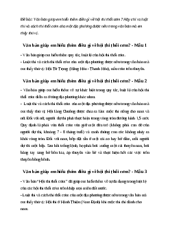 Văn bản giúp em hiểu thêm điều gì về hội thi thổi cơm? | Văn mẫu 7 Cánh Diều