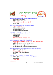 246 câu hỏi và đáp án ôn tập - Quản trị kinh doanh | Trường Đại học Lao động - Xã hội