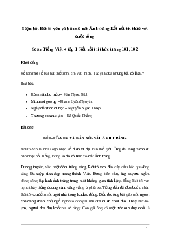 Soạn bài Đọc: Bét-tô-ven và bản xô-nát Ánh trăng | Kết nối tri thức