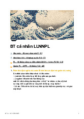 Bài tập cá nhân môn Lý luận nhà nước và pháp luật | Trường Đại học Sư phạm - Đại học Huế