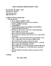Báo cáo thực hành đo điện cơ đồ học phần Lý sinh y học | Trường Đại học Phenikaa