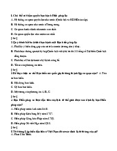 LUẬT HIẾN PHÁP - Trắc nghiệm về Hiến pháp và Quyền công dân | Môn Pháp luật đại cương - Học viện Hành chính Quốc gia