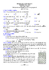 Đề kiểm tra giữa học kì 1 Toán 8 năm 2024 – 2025 sở GD&ĐT Bắc Ninh