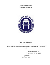 Đề tài: Vai trò của lực lượng sản xuất trong phát triển nền kinh tế tri thức ở nước ta hiệnnay môn Triết học Mác - Lênin | Trường đại học Mở Hà Nội
