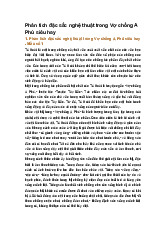 Phân tích đặc sắc nghệ thuật trong Vợ chồng A Phủ siêu hay