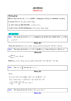 Top 7 chuyên đề đạo hàm