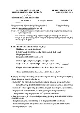 Đề thi Hóa học phân tích đề số 1 kỳ 2 năm học 2018-2019 | Đề thi Hoá học phân tích | Trường Đại học khoa học Tự nhiên